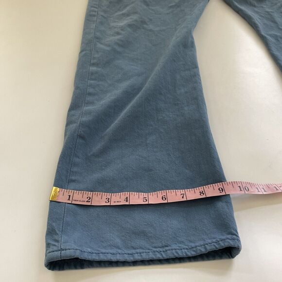 Levis 501 Jeans Mens 42x30 Button Fly Unique Blue Denim Color Workwear - Picture 4 of 10